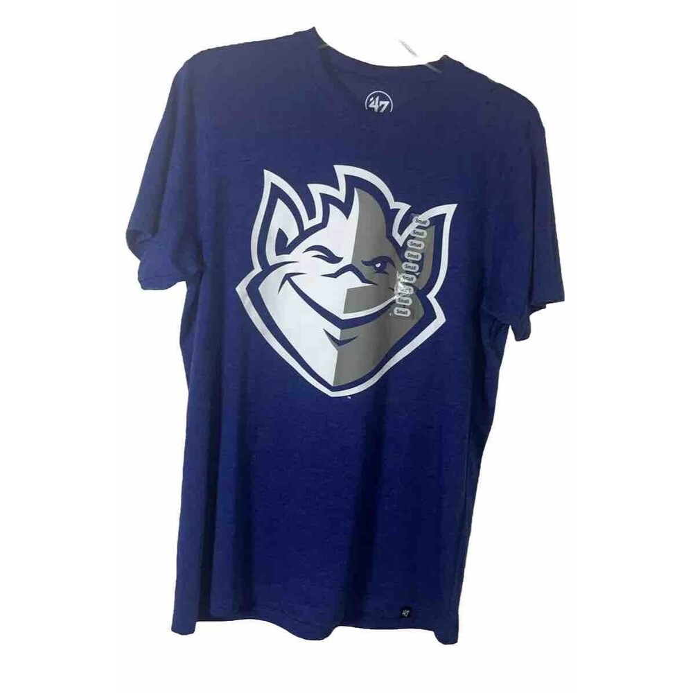 47 Officially Licensed Saint Louis Billikens Unisex Blue T-Shirt Size S Preppy